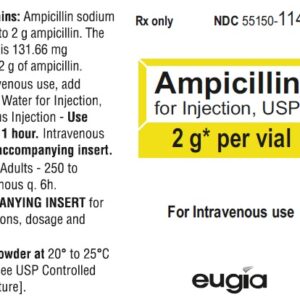 Ampicillin 2 gm vial - 10/pk