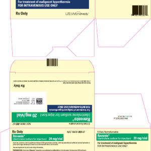 Revonto (Dantrolene Sodium) 20 mg vial - 6 vials/carton