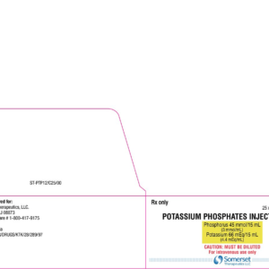 Potassium Phosphates 3 mmol/ mL 15 mL SDV - 25/ pk
