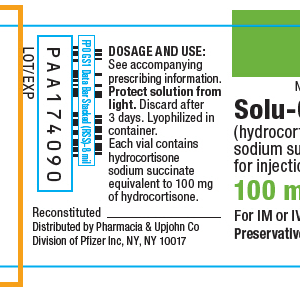 Solu-Cortef (hydrocortisone Sodium Succinate) 100 mg Vial