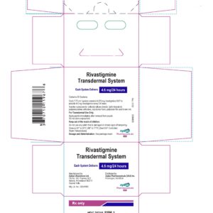 Rivastigmine 4.6 mg Transdermal System - 30/pack