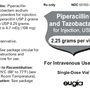 Piperacillin/Tazobactam 2.25 gm vial - 10/pack