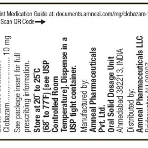 Clobazam 10 mg tablets - 100/btl (C-IV)