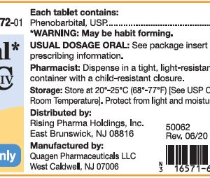Phenobarbital 30mg tablets - 100/btl (C-IV)