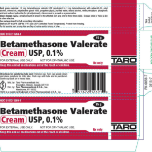 Betamethasone Valerate 0.1% Cream 15 Gm