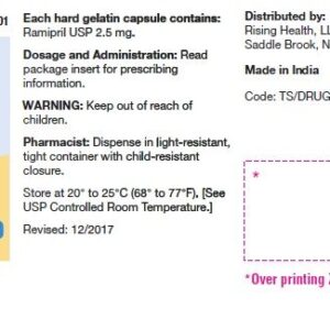 Ramipril 2.5 mg capsules - 100/btl