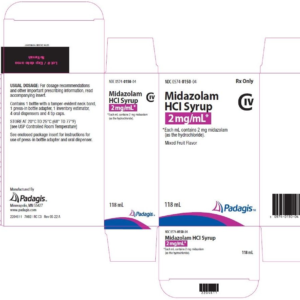 Midazolam HCL Syrup 2 mg/ml 118ml bottle (C-IV)