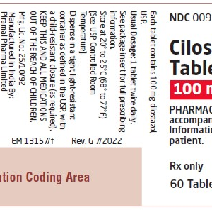 Cilostazol 100 mg tablets - 60/btl