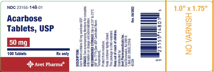 Acarbose 50 mg tablets - 100/btl