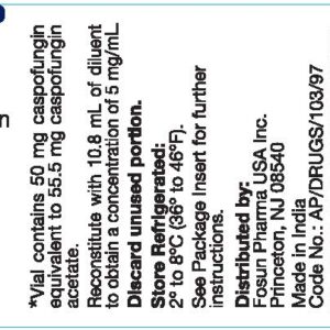 Caspofungin Acetate 50mg SDV (refrigerate)