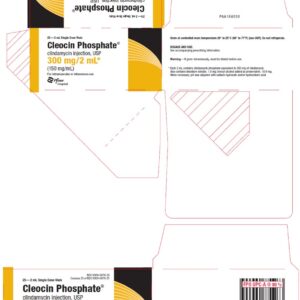 Cleocin (Clindamycin) 300 mg/2 ml (150mg/ml) - 25/pack