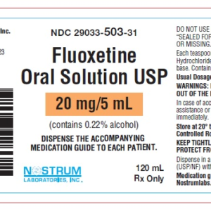Fluoxetine 20 mg/ 5 ml Oral Solution - 120 mL