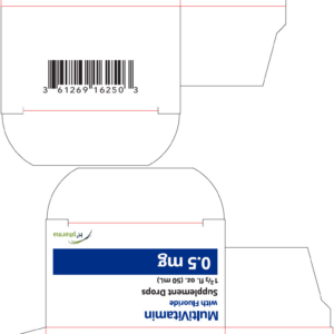 Multivitamin w/ Fluoride 0.5 mg - 50 mL bottle