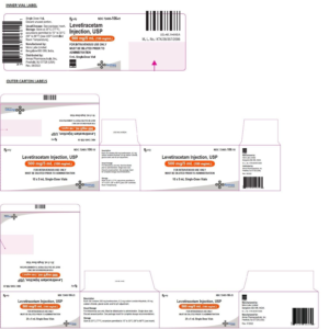 Levetiracetam 500mg/5 mL SDV - 10/pk