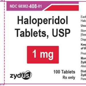 Haloperidol 1mg tablets - 100ct
