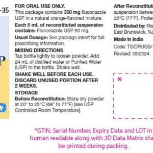 Fluconazole 10 mg/ml - 35 ml Oral Solution