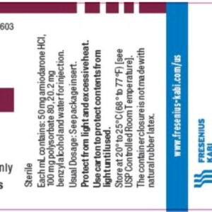Amiodarone 150 mg/3 ml vial - 25/pack