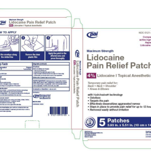 Lidocaine 4% Pain Relief Patch - 5ct