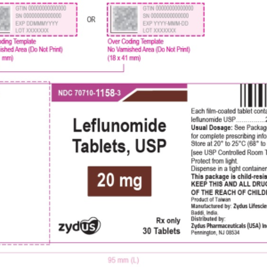 Leflunomide 20mg tablets - 30ct