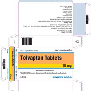 Tolvaptan 15mg tablets - 10ct UD