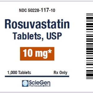 Rosuvastatin 10mg tablets - 1000ct