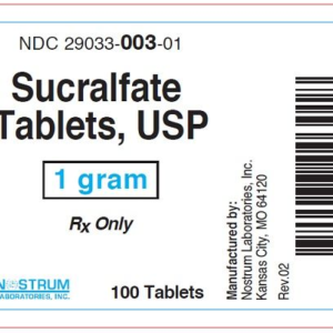 Sucralfate 1g tablets - 100ct