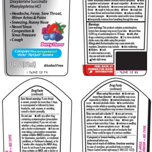 GoodSense Night Severe Cold/Flu Max Strength Berry - 4oz