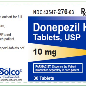 Donepezil 10mg tablets - 30ct