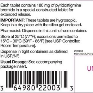 Pyridostigmine ER 180 mg tablets - 30ct