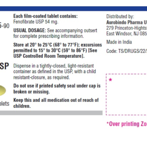 Fenofibrate 54mg tablets - 90/btl