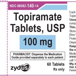 Topiramate 100mg tablets - 60ct