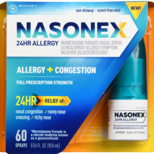Nasonex 24HR Allergy Spray - 0.34oz (60 Sprays)