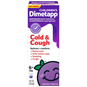 Dimetapp Childrens's Cough & Cold Liq Grape- 4oz.