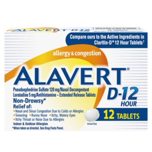 Alavert D-12HR 120-5mg ER tablets - 12ct (LC)