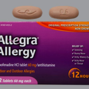 Allegra OTC 12hr 60mg tablets 12ct UD CHT