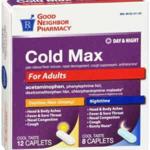 GNP Cold Max Day/Night Caplets - 20 ct