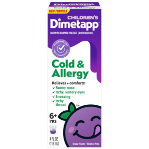 Dimetapp Childrens's Cold & Allergy Liq Grape- 4oz.