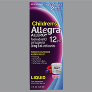 Allegra Children's Allergy 30mg/5mL OS 4oz Berry
