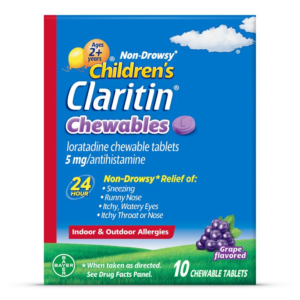 Claritin Children's Chewables 24hr Grape 5mg Chewables - 10ct