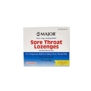 Sore Throat Lozenges Cherry - 18 ct