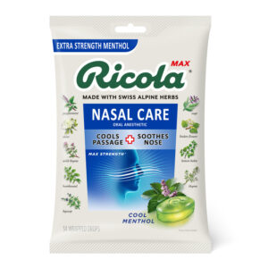 Ricola Max Bag Nasal Care Cool Menthol Drops - 34ct