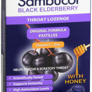 Sambucol Black Elderberry Throat Relief  Lozenges w/ Honey - 20 ct