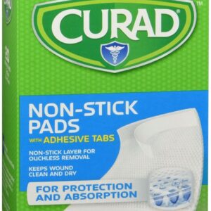 Curad Pad Non-Stick w/ Adhesive Tabs 2"x3" - 20ct
