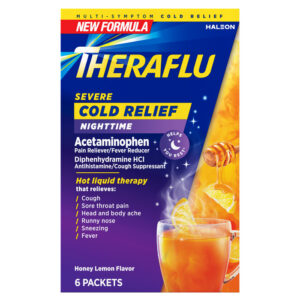 Theraflu Severe Cold Relief Nighttime Honey Lemon - 6pk
