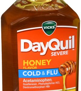 Dayquil Severe Cold & Flu Honey Liquid - 12 oz