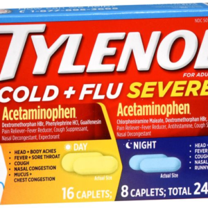 Tylenol Cold/Flu Severe Day/Night Caplets - 24ct