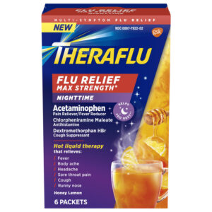 Theraflu Flu Relief Max Strength Nighttime Packets (Honey Lemon) - 6/ct