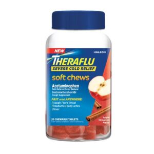 Theraflu Severe Cold Relief Apple Chewables - 20ct