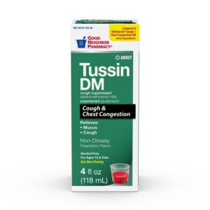 GNP Tussin DM Cough & Chest Raspberry  - 4 oz
