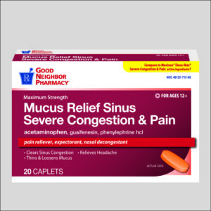 GNP Mucus Relief Severe Congestion Pain - 20/ct